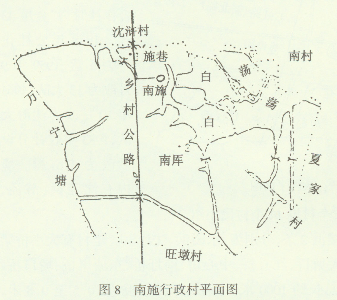 图8 南施行政村平面图